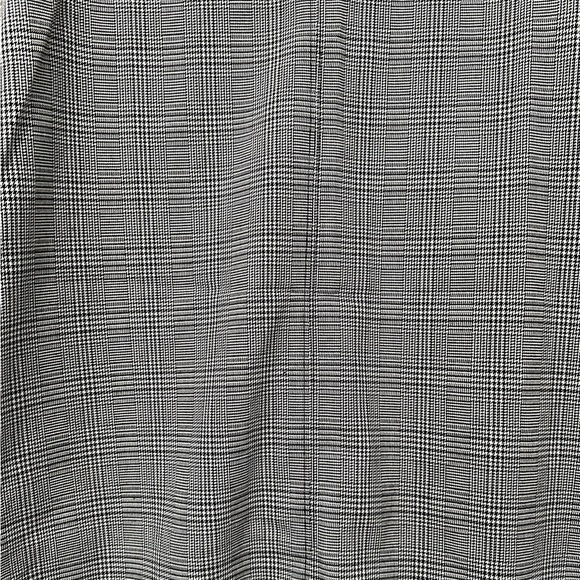 Loft Women’s Houndstooth Plaid Sleeveless Trapeze V-Neck Work Dress Size S NWOT - Picture 4 of 13